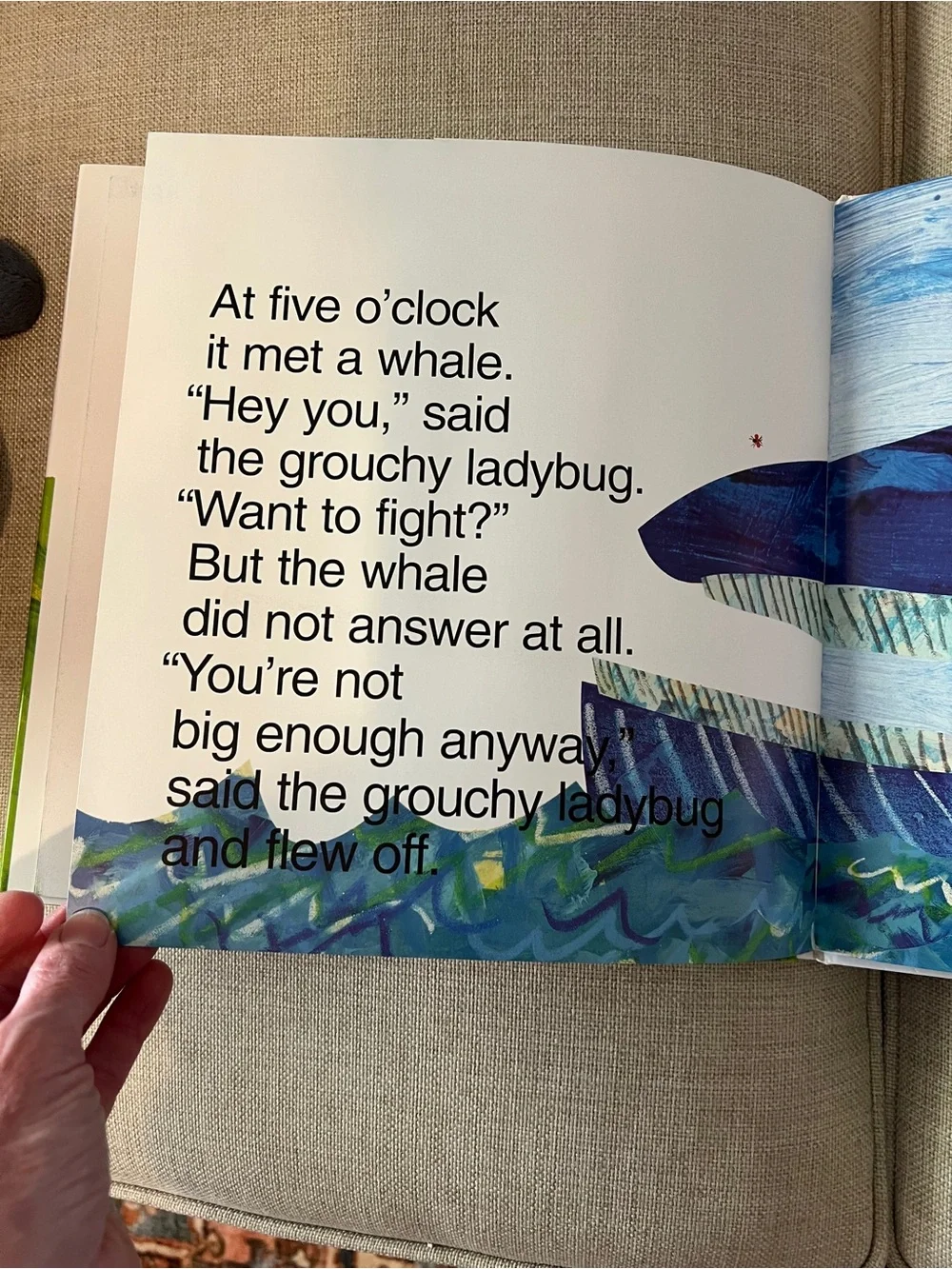 The Grouchy Ladybug Book with stuffed animal